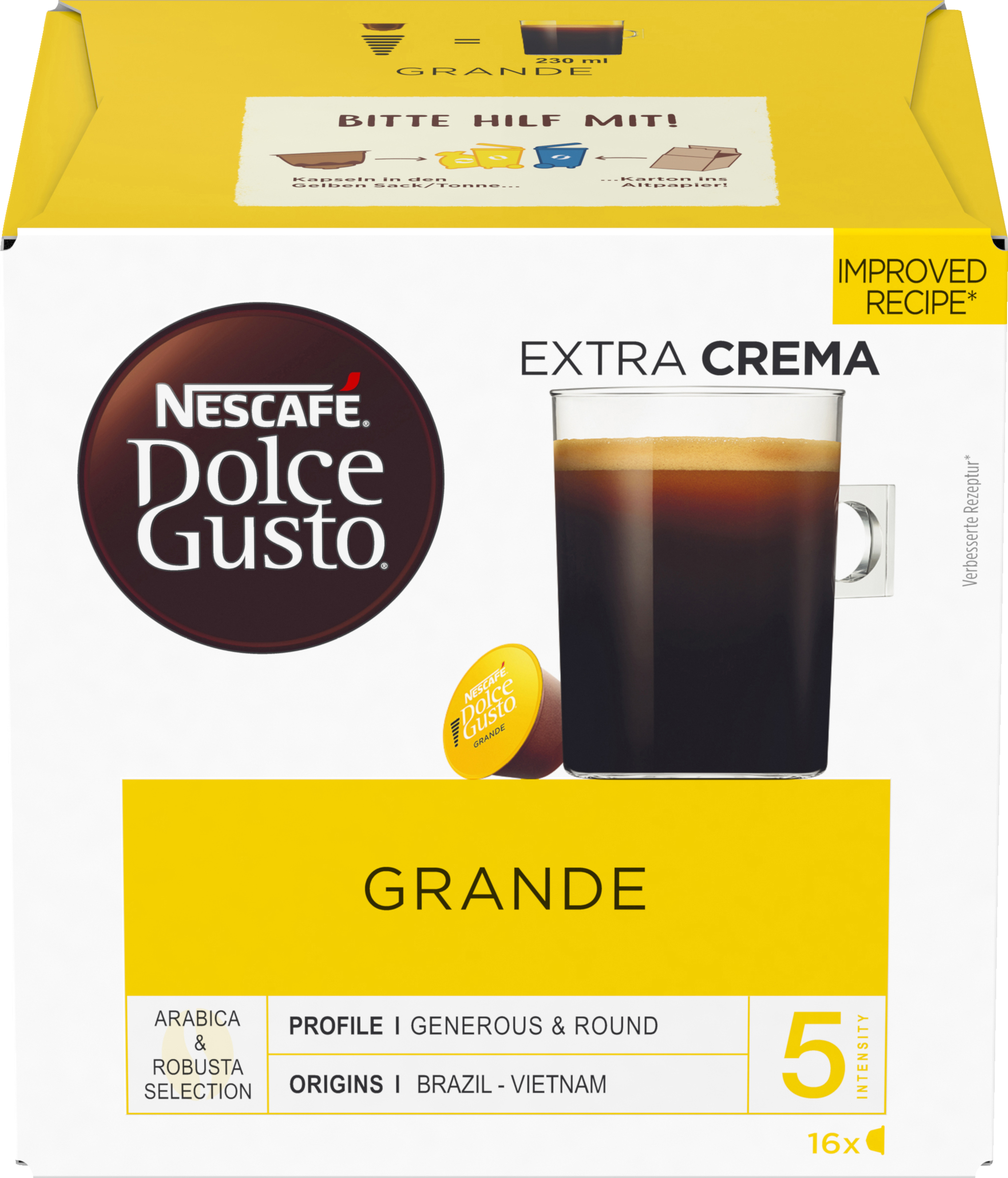 NESCAFE DOLCE GUSTO Capsules "Crema Grande"