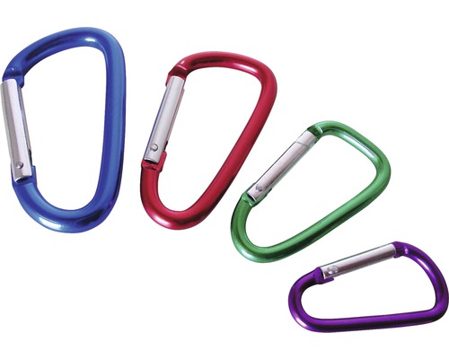 Connex Carabiner hook set colored, 4 pieces