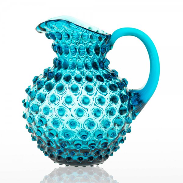 Carafe Hobnail Jug Aquamarine (1000ml) Klimchi Studio