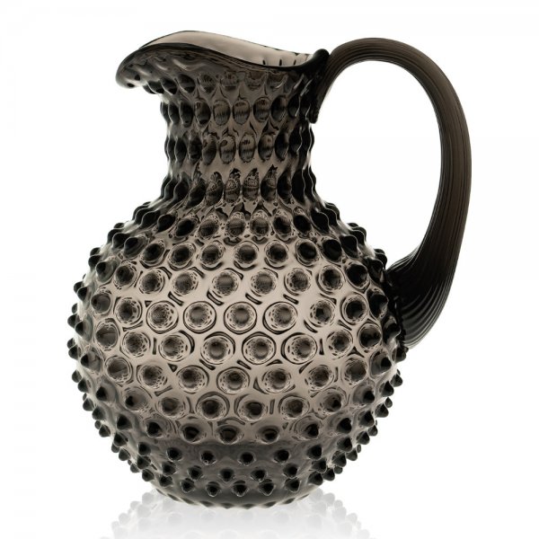 Hobnail Jug Black Smoke Carafe (1000ml) Klimchi Studio
