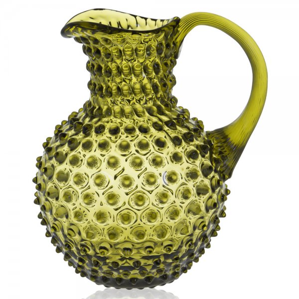 Carafe Hobnail Jug Bonsai Green 2000ml Klimchi Studio