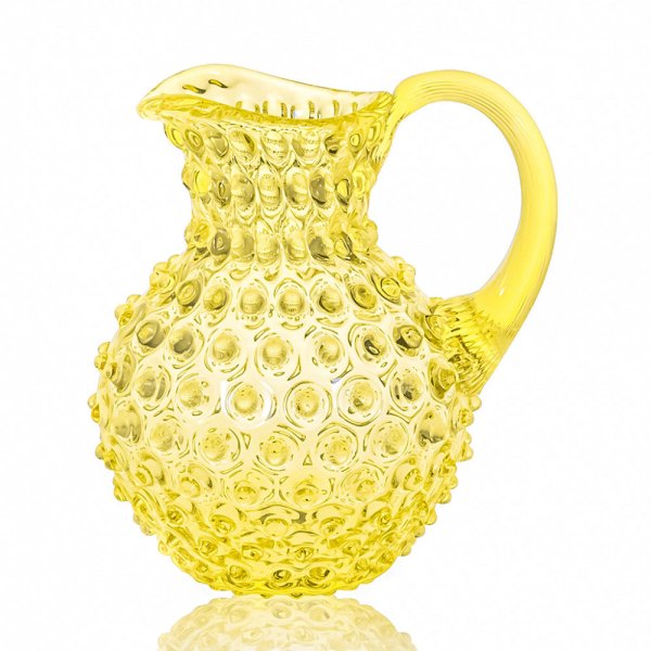 Hobnail Jug Citrine carafe (1000ml) by Klimchi Studio