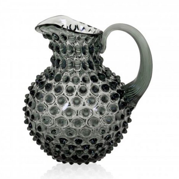 Hobnail Jug Grey Smoke Carafe (1000ml) Klimchi Studio