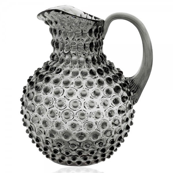 Hobnail Jug Grey Smoke Carafe (2000ml) Klimchi Studio