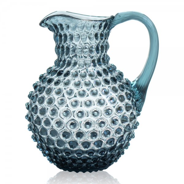 Carafe Hobnail Jug Misty Blue (1000ml) Klimchi Studio