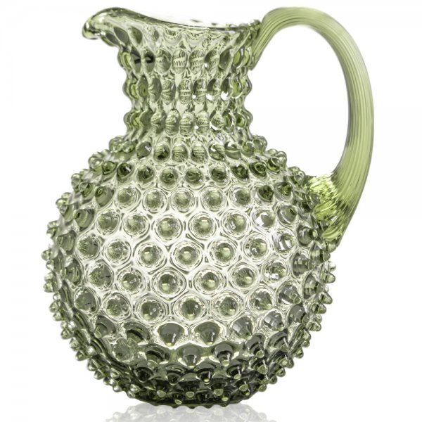 Carafe Hobnail Jug Olive Green 2000ml Klimchi Studio