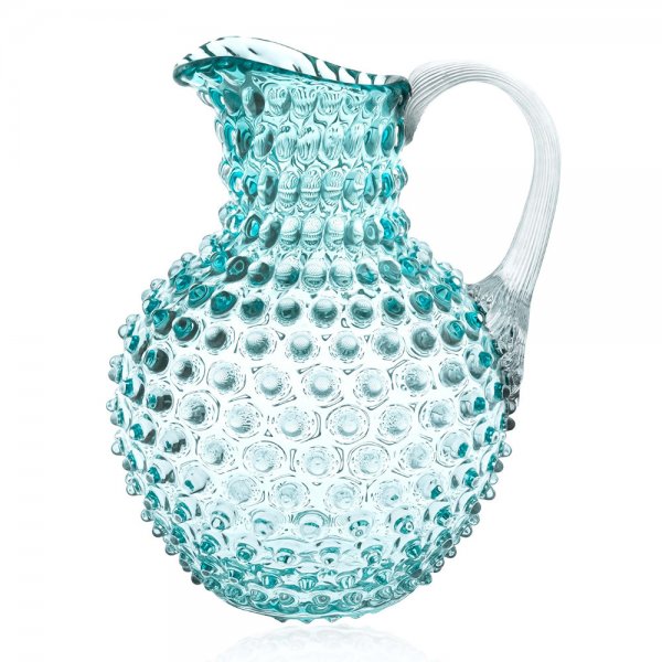 Carafe Hobnail Jug Underlay Aquamarine Klimchi Studio