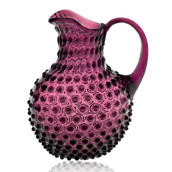 Hobnail Jug Violet (1000ml) carafe by Klimchi Studio