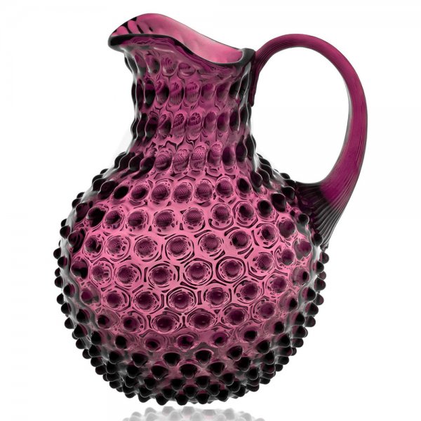 Hobnail Jug Violet (2000ml) carafe by Klimchi Studio