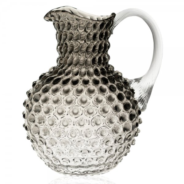 Carafe Hobnail Underlay Black Smoke 2L Klimchi Studio