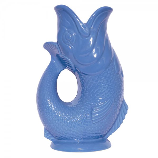 Carafe or vase Sea Blue L (22cm) by Gluckigluck