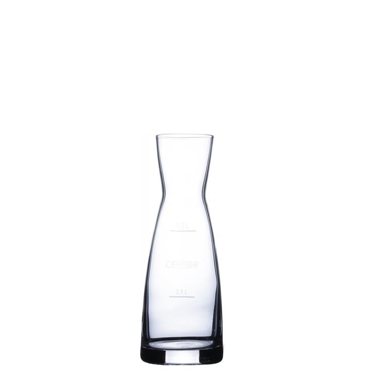 Bormioli Carafe Ypsilon Trasparente with filling line 0.20 ltr. |-|, contents: 285 ml, H: 165 mm, D: 65 mm