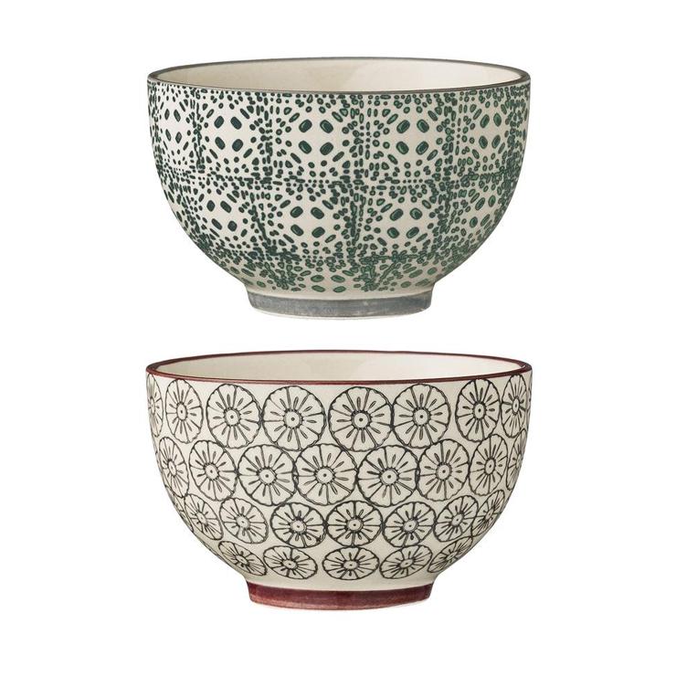 Bloomingville Karine bowl Ø 10cm 2 parts gray-green