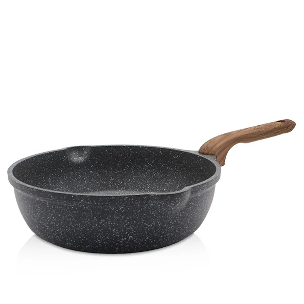 Karl Krueger Karl Krüger 21628TE Cast Aluminum Pan Texas - Frying pan with high-quality non-stick coating, 28 cm, deep