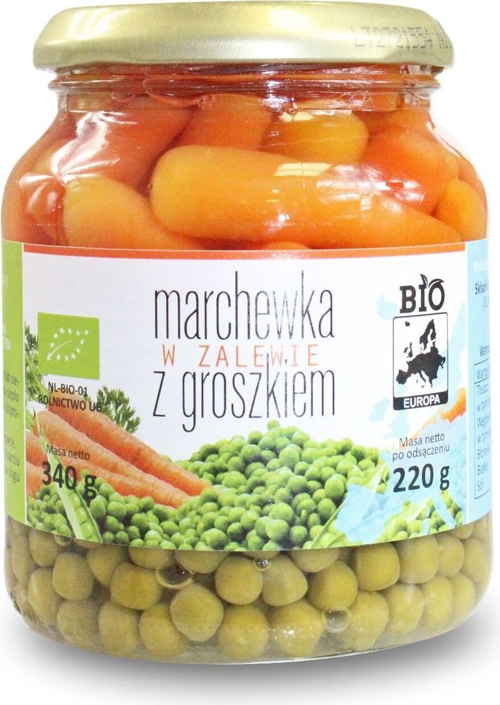Biogo CARROTS PEAS 340 g (220 g) (JAR) -PLANET