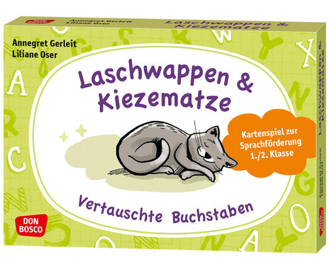 Card game "Laschwappen & Kiezematze. Swapped Letters"