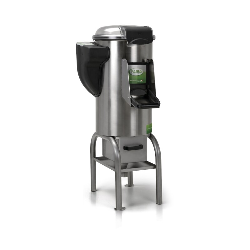 Potato peeler - FAMA 18 kg with base, drawer and filter - single-phase