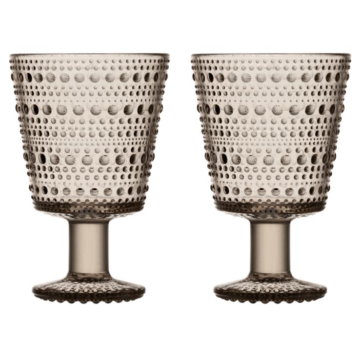 Iittala Kastehelmi Drinking Glass With Foot 26 Cl 2-Pack