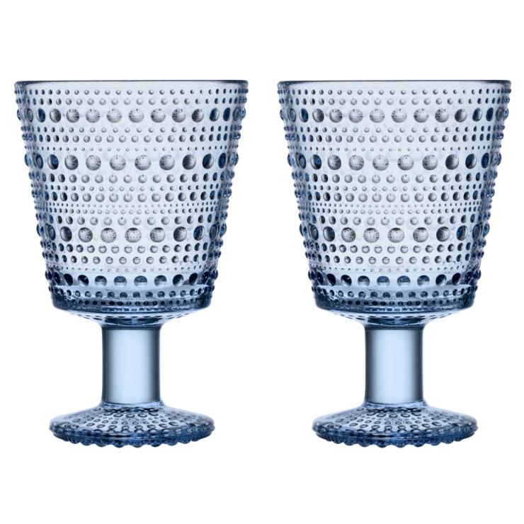 Iittala Kastehelmi Drinking Glass With Foot 26 Cl 2-Pack