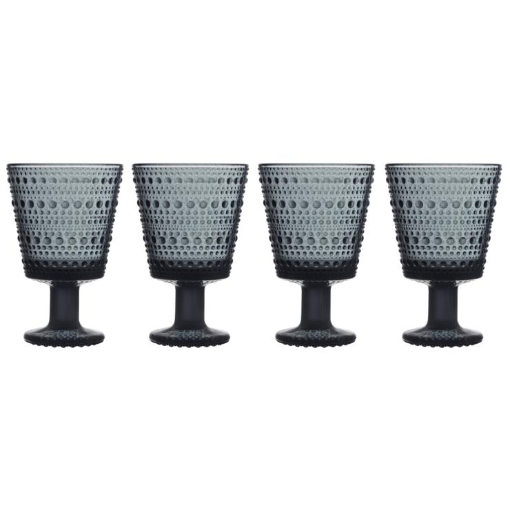 Iittala Kastehelmi Water Glass Of 4 Feet On 26Cl Pack