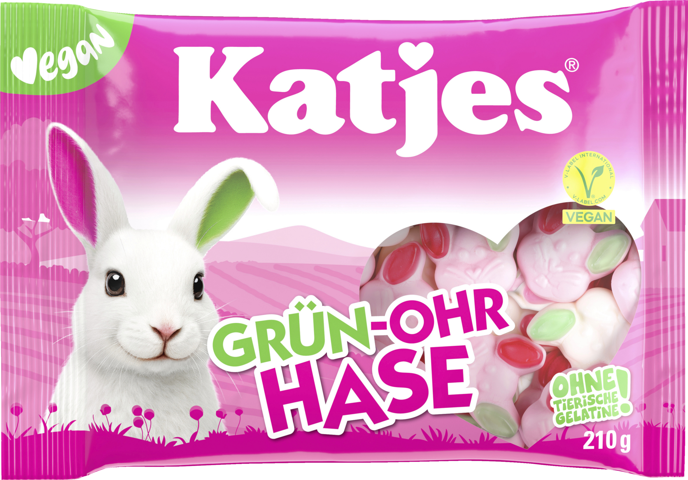 Katjes Green-Eared Rabbit 210g