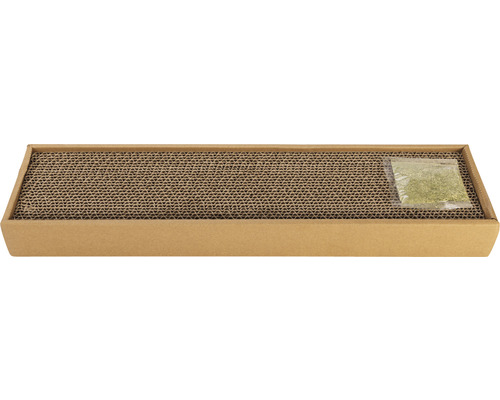 Cat scratching board beeztees Minus one Ilana cardboard brown 48 x 24 x 5 cm