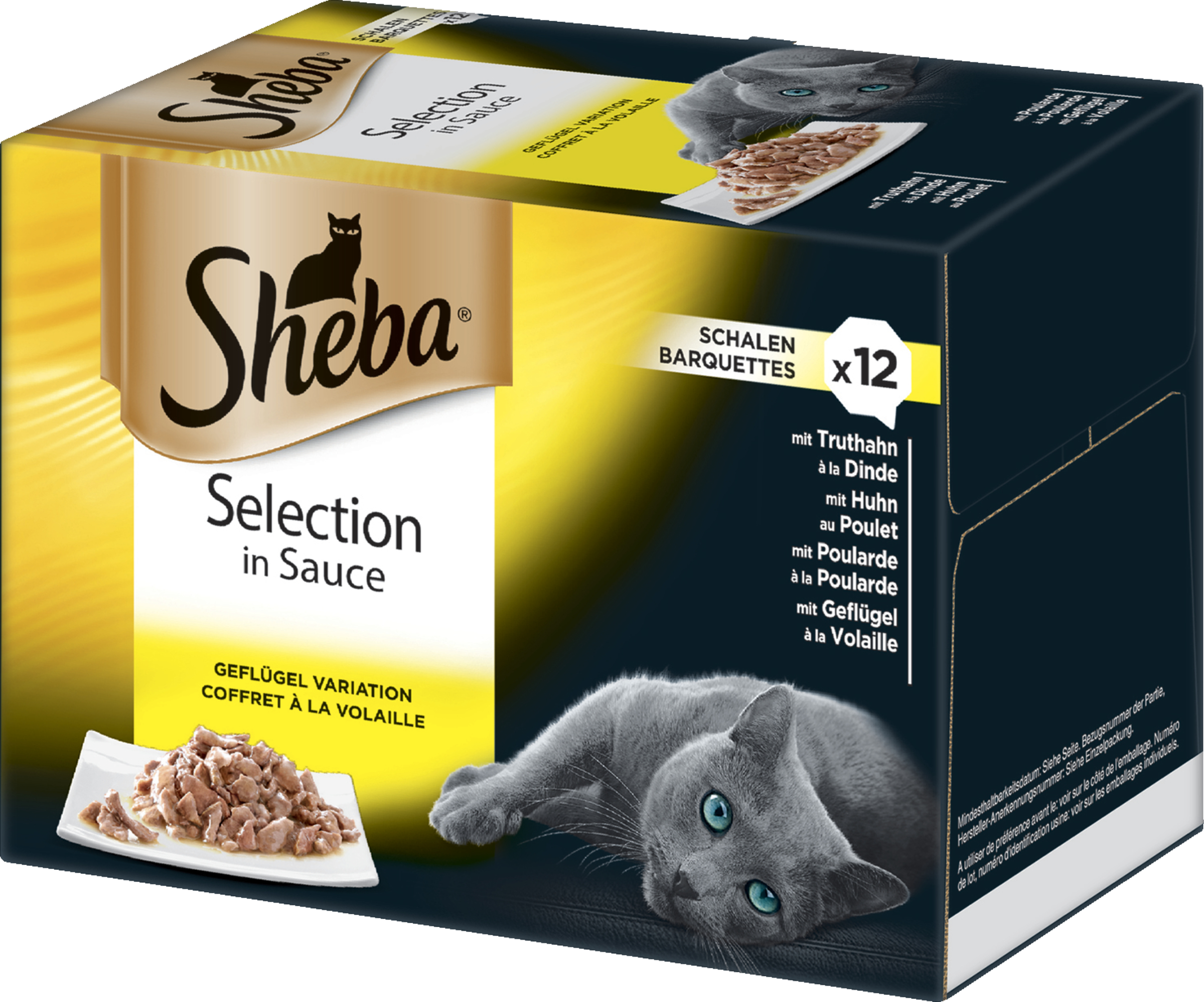 Sheba Cat wet food selection in sauce poultry variation multipack