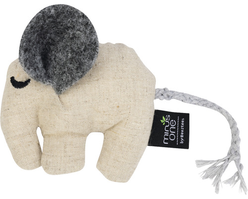 Cat toy beeztees Minus one elephant beige 9 x 8 x 2 cm