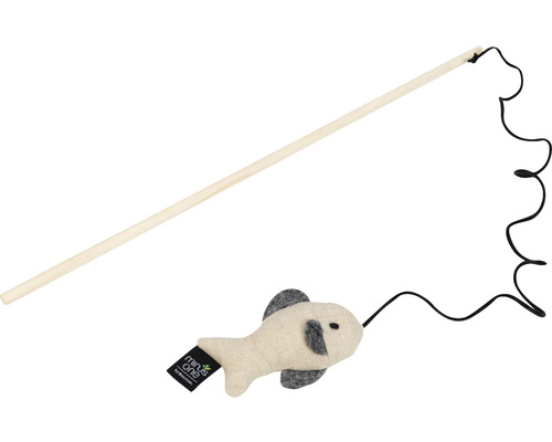 Cat toy beeztees Minus one cat rod zorba gray beige 42 cm