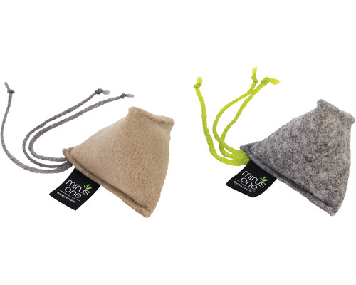 Cat toy beeztees Minus one pyramid gray beige 7 x 7 x 4 cm