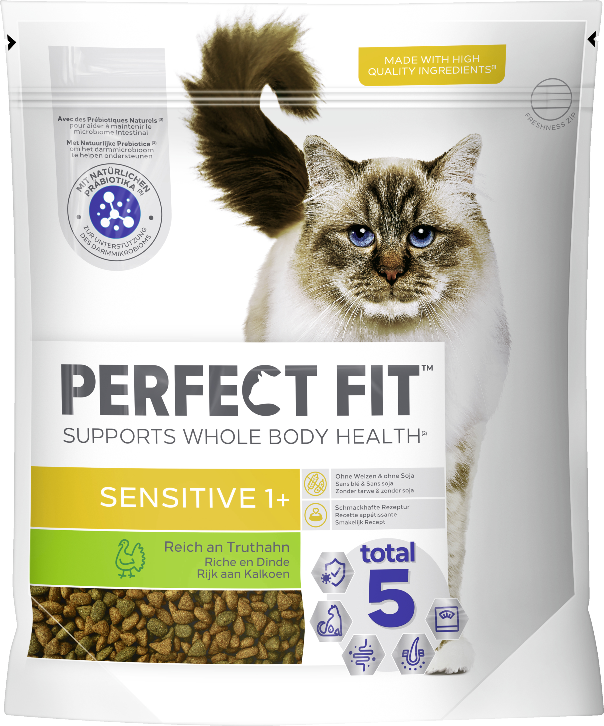 Perfect Fit Cat dry food sensitive 1+ with turkey