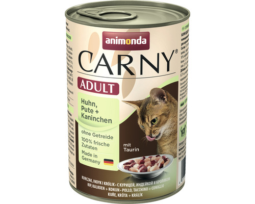 Wet cat food animonda Carny Adult Chicken & Turkey & Rabbit 400 g