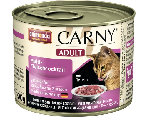 Wet cat food animonda Carny Adult Multi-Meat Cocktail 200 g