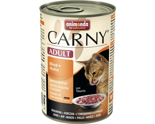 Wet cat food animonda Carny Adult beef + chicken 400 g