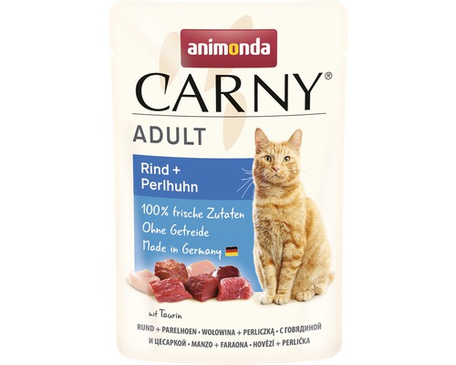 Wet cat food animonda Carny Adult Beef & Guinea Fowl 85 g