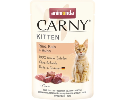 Wet cat food animonda Carny Kitten beef & veal 85 g