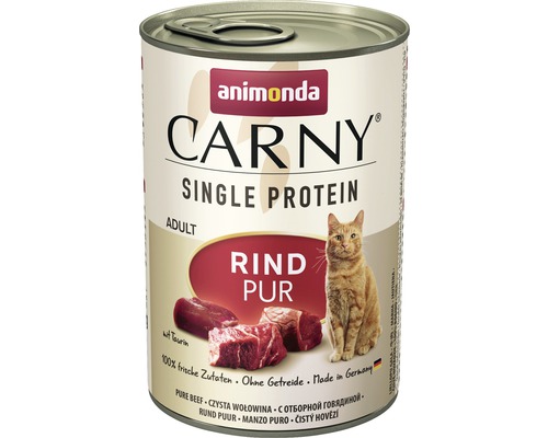 Wet cat food animonda CARNY Single pure beef 400 g