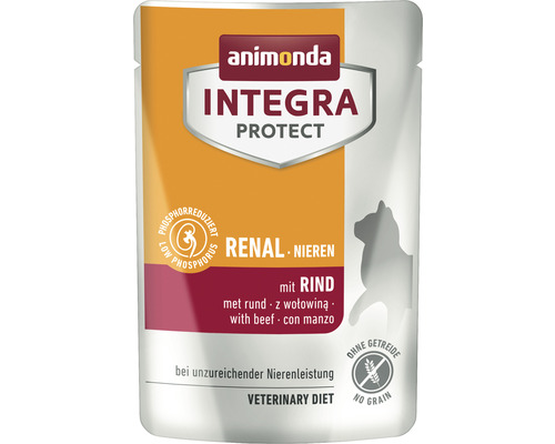 Wet cat food animonda Integra Protect Renal with beef 85 g