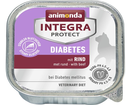 Wet cat food animonda Protect Diabetes with beef 1 pack 16x100 g