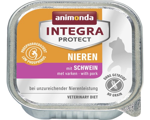 Wet cat food animonda Protect Kidney Pig 1 pack 16x100 g