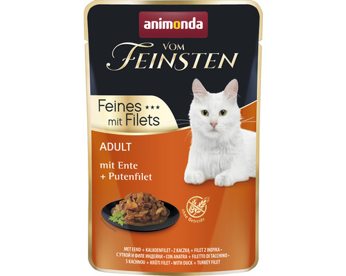 Wet cat food animonda at its best with duck & turkey fillet 85 g
