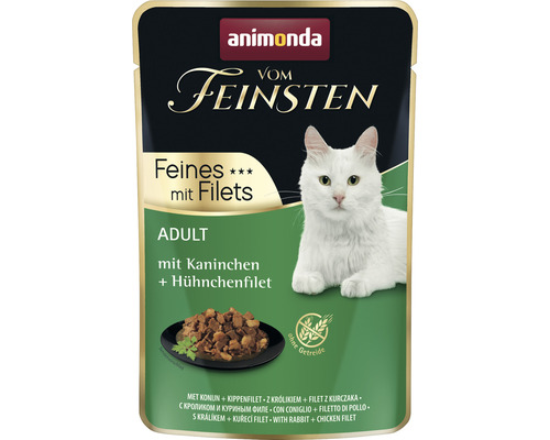 Cat food wet animonda at its finest with rabbit & chicken fillet 85 g