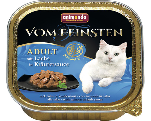 Cat food wet animonda at its best with salmon in herb sauce 100 g