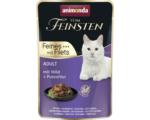 Cat food wet animonda at its best with game & turkey fillet 85 g