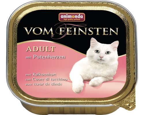 Wet cat food animonda from the finest turkey hearts 100 g
