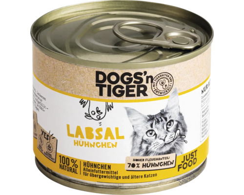 DOGS'n TIGER Labsal Chicken wet cat food 200g - no sugar, no grains and no artificial flavorings, colors and preservatives