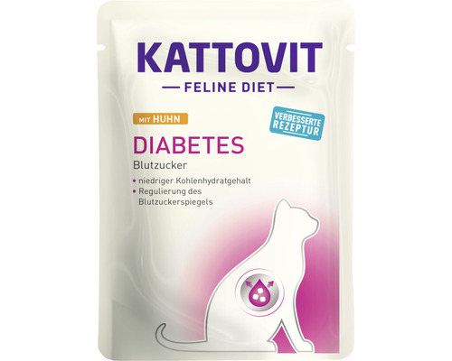 Hornbach Wet cat food KATTOVIT Diabetes with chicken 85 g