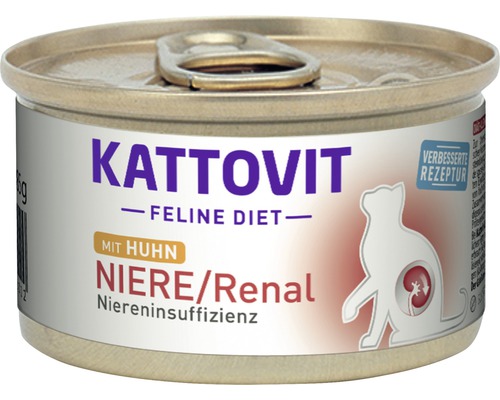 Wet cat food KATTOVIT kidney/renal with chicken 85 g