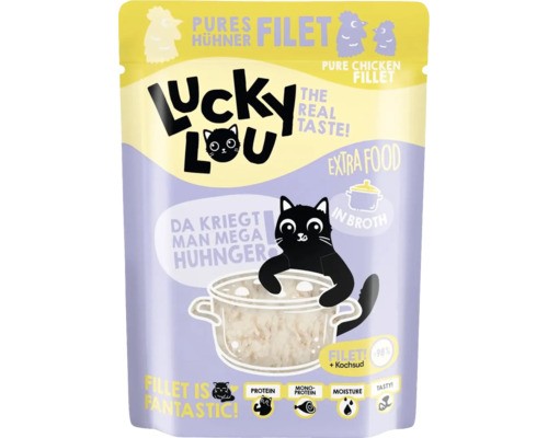 Hornbach Wet cat food Lucky Lou Extrafood chicken fillet in broth 70g pouch bag