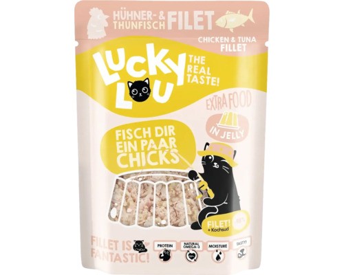 Hornbach Wet cat food Lucky Lou Extrafood tuna and chicken fillet in jelly 70g pouch bag
